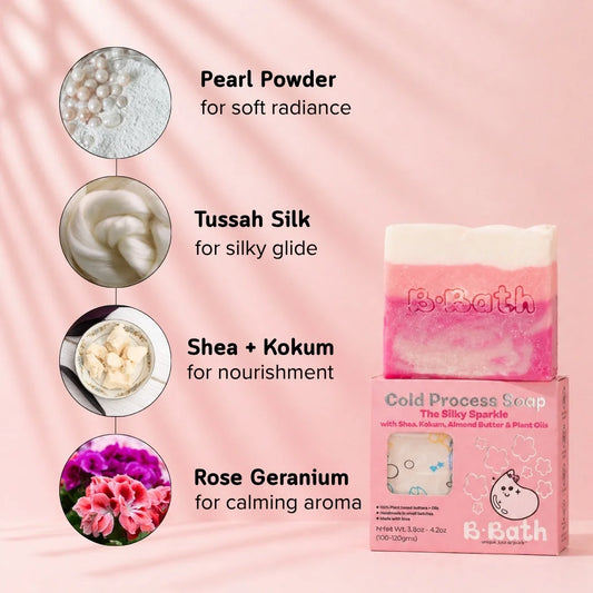 Rose cold process soap